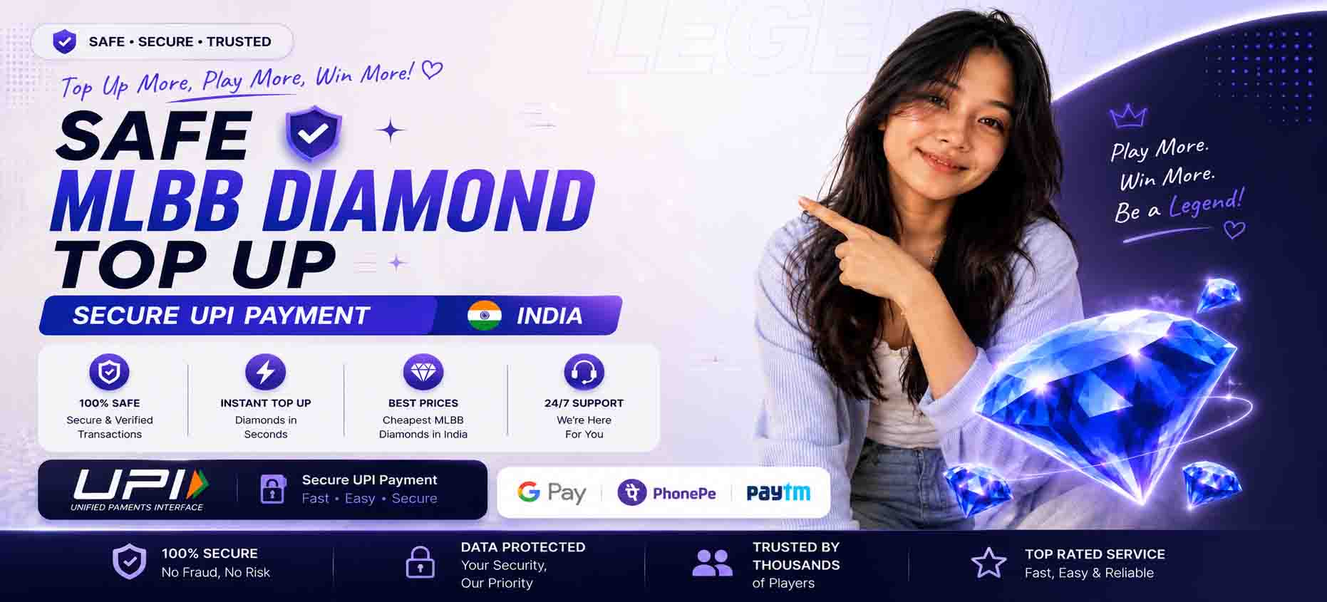 Cheapest MLBB Diamond Top Up in India (2026 Safe & Instant Guide)